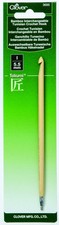 Clover Takumi Bamboo Interchangeable Tunisian Crochet Hook Size I 5.5mm Brown