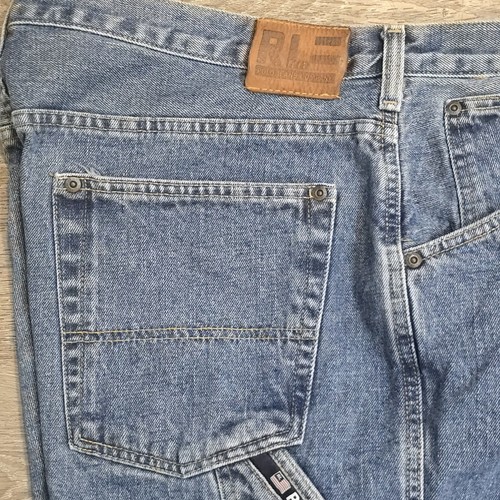 Pantalones Cortos De Colección Polo Jeans Co Ralph Lauren C5 Carpintero Pantalones Cortos Sueltos Anchos Talla 36 - Imagen 16 de 18