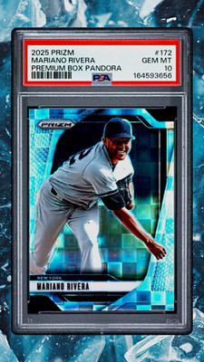 Panini 2025 Prizm Mariano Rivera Yankees #172 Premium Box Pandora /199 PSA 10