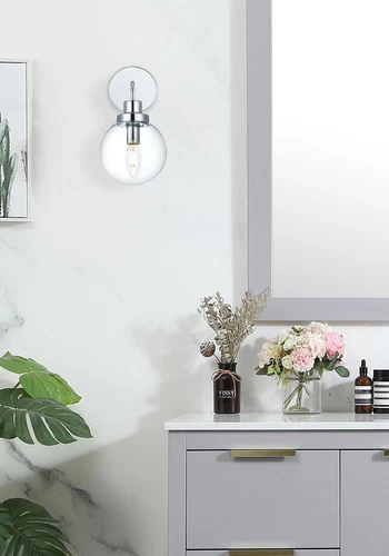 Living District Hanson 6" Wall Sconce In Chrome - Picture 2 of 8