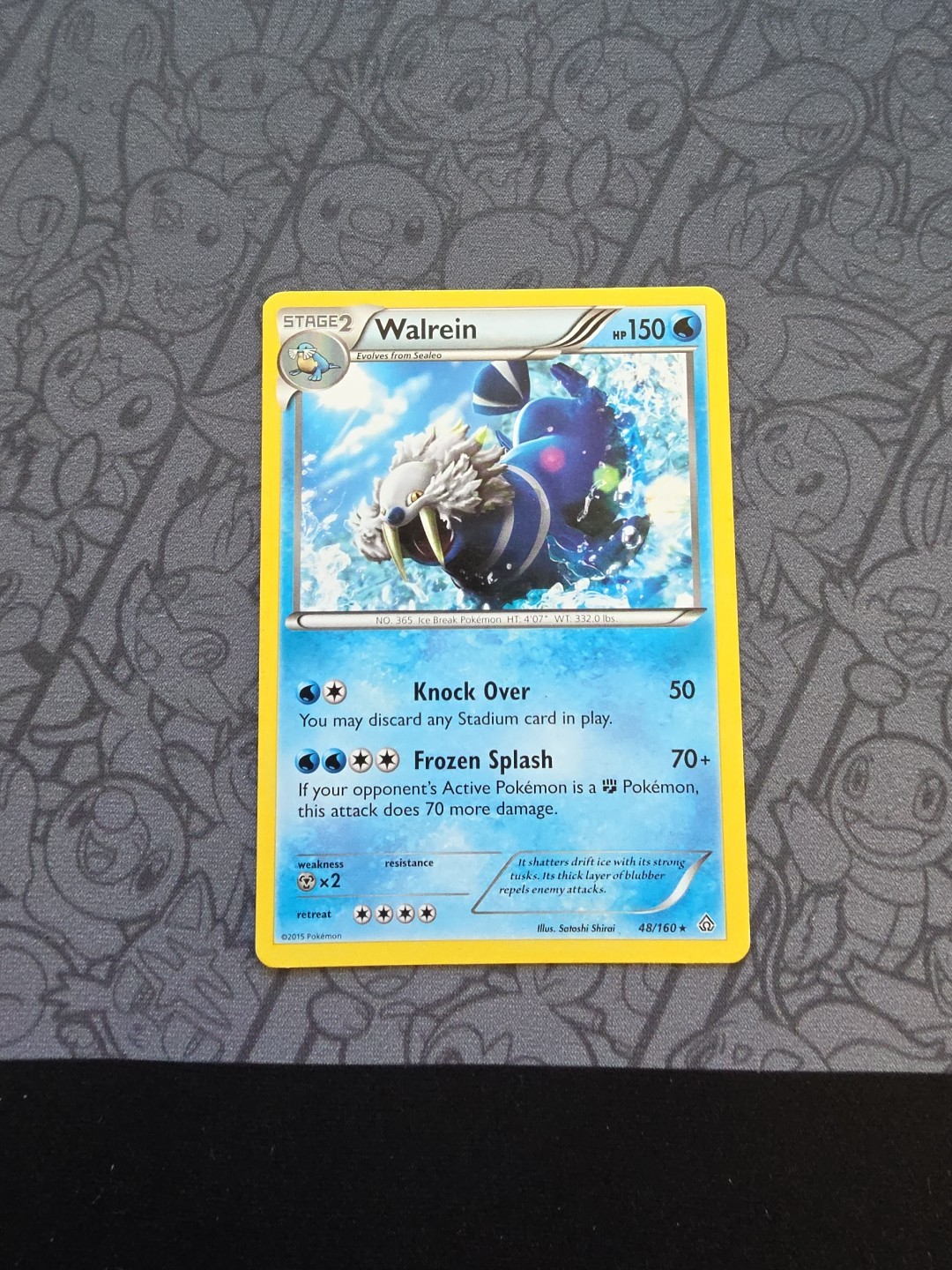 Pokemon: Walrein #48/160 Rare Non-holo XY Primal Clash 2015 - LP - G122