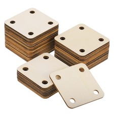 36pcs Wooden Weaving Card, 4 Holes 0.24 Inch ...