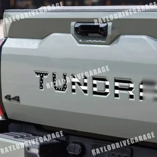 Black USA Flag Rear Emblem Decal for 2022 2023 2024 2025 TUNDRA Tailgate Letters