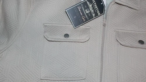 Distortion Mens Large Ivory Jacket Faux Fur Sherpa Fleece Lined NWT New image 5