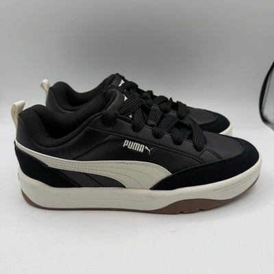 Puma Park Lifestyle OG Shoes Mens Sz 10 Black White Leather Sneakers 397262-09