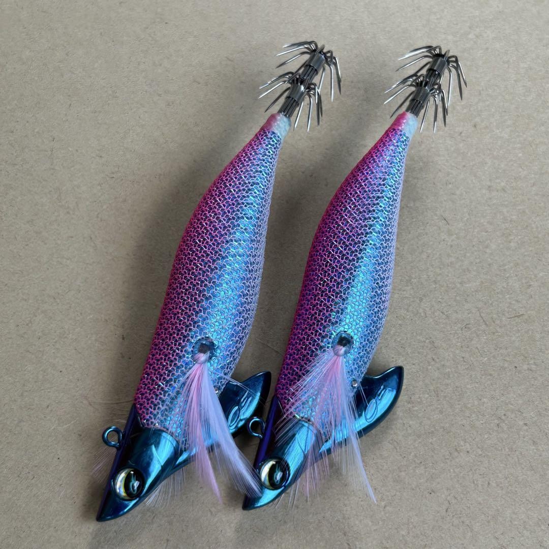 Emeraldas Boat II 3.25in 30g Blue Purple Fishing Lure Set of 2 with Rain Tip