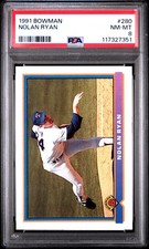 1991 BOWMAN #280 NOLAN RYAN PSA 8