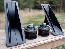 Vintage Cerwin Vega MH-40-16 Compresion Horn Drivers With Metal Horns.