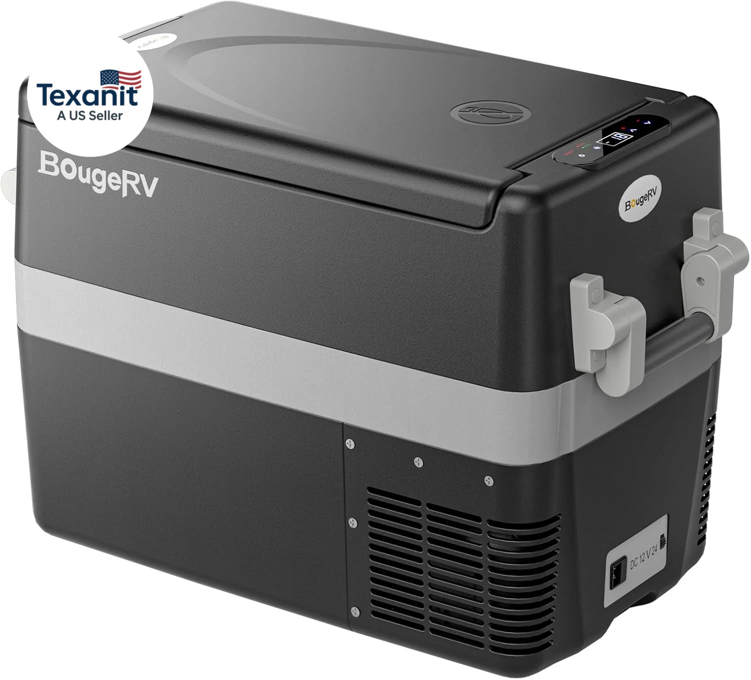 Bougerv 12V Refrigerator Fridge Freezer Portable Car Fridge 42 Quart Electric Co