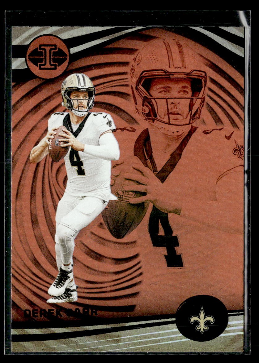 Derek Carr 2023 Panini Illusions #78 Orange Trophy Collection