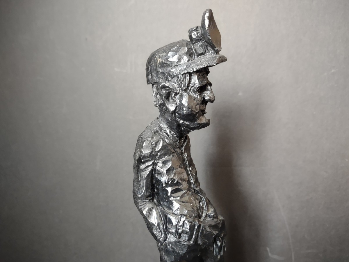 1960s USヴィンテージ【Coal Miner Statue】オブジェ 置物 House of Stones 1965 Coal Miner Statue 9
