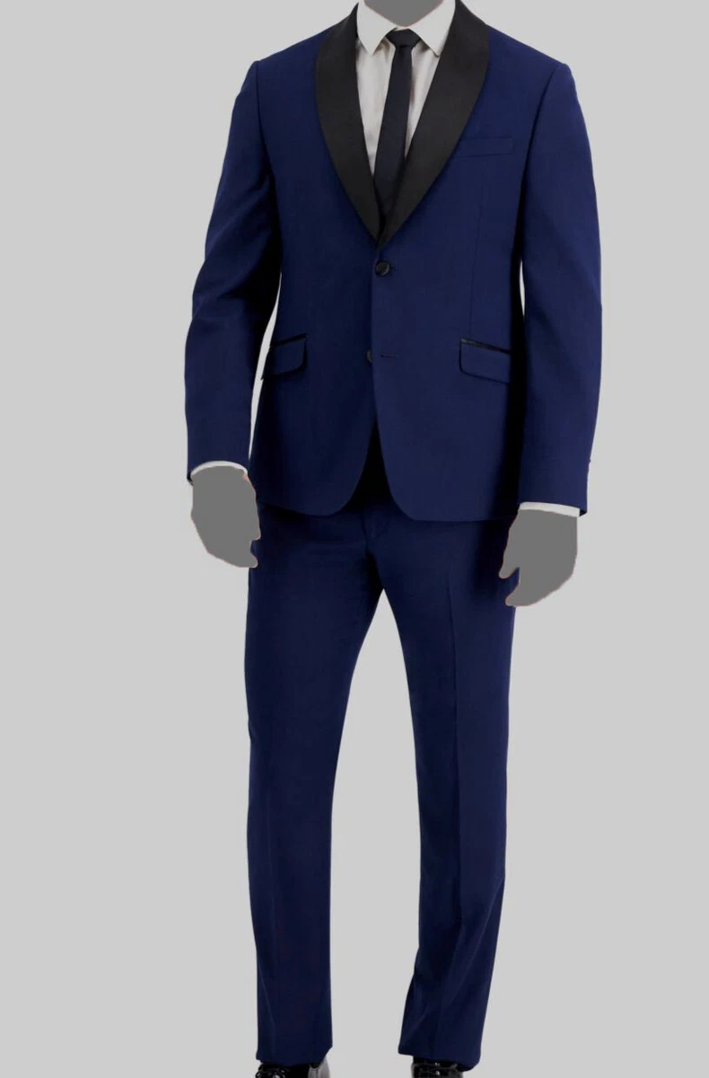 Perry ellis hotsell blue tuxedo