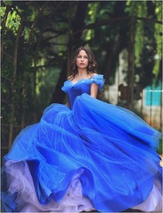 royal blue princess gown