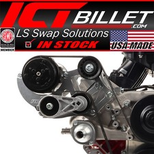 Ict Billet Ls1 Corvette Sanden 7176 Sd7 Ac Air Conditioner Compressor Bracket