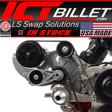 ICT Billet LS1 Corvette Sanden 7176 SD7 A/C Air Conditioner Compressor Bracket