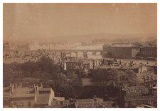 France, Toulouse, vue générale avec le Pont Neuf, Vintage print, ca.1875 Tirage 