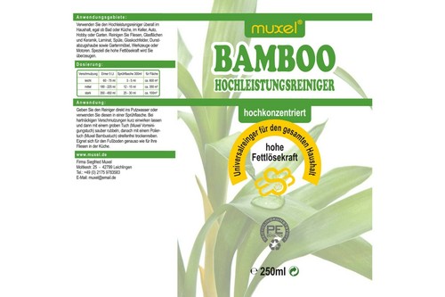 Bambustuch Set 5 Reinigungstücher mit Bambus Hochleistungsreiniger 250ml Sparset - Bild 2 von 6