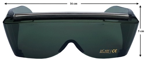SUNSHIELDS Premier Golf Sunglasses Moulded Tinted Smoke UV400 Lens Fit Over - Picture 3 of 7