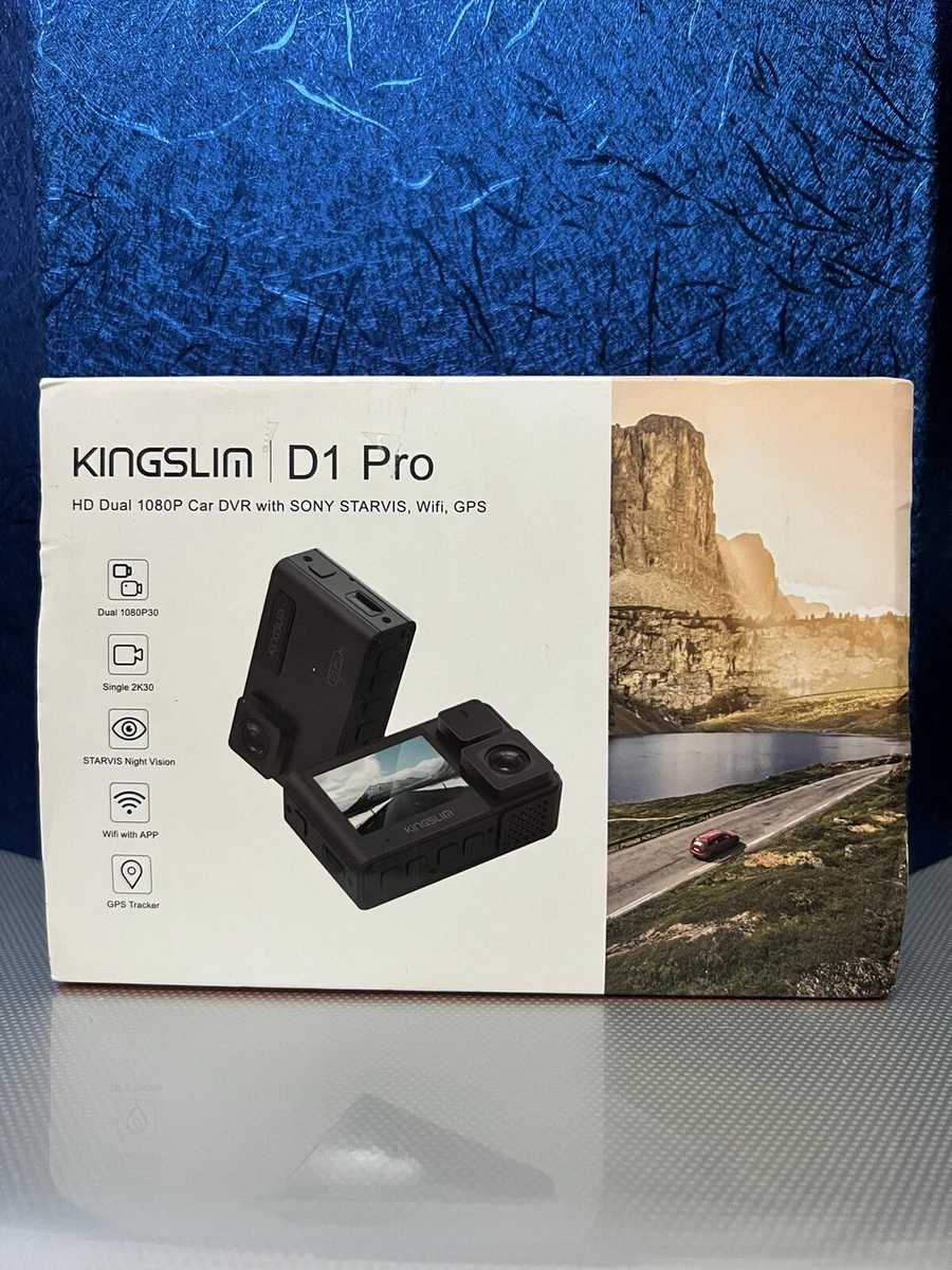 kingslim d1 pro 2k dual dash cam