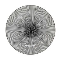 Speiseteller Teller Essteller Porzellan Schwarz-Weiß Ø 27 Cm