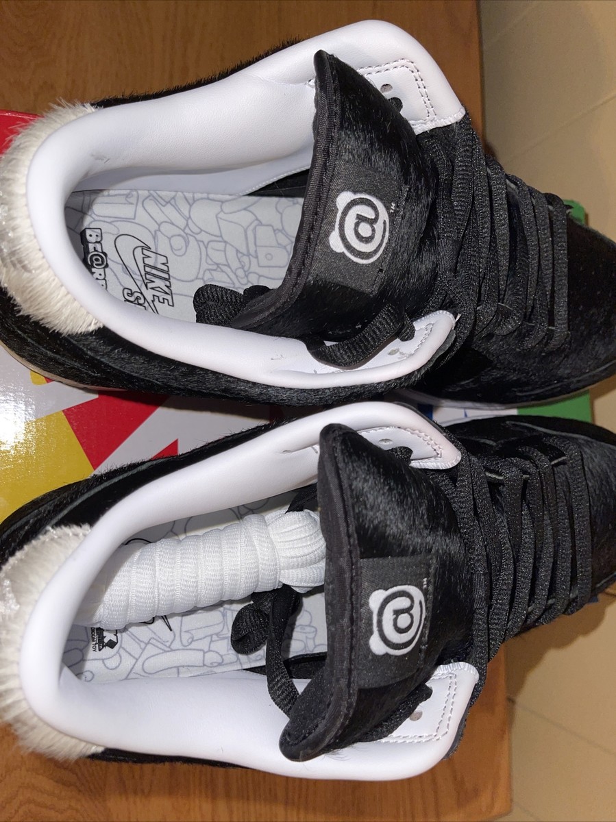 Men's New Medicom Toy x Nike Dunk Low SB 'BE@RBRICK' Black