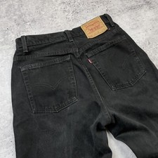levis 512 vintage denim jeans black sz M made i USA 90s