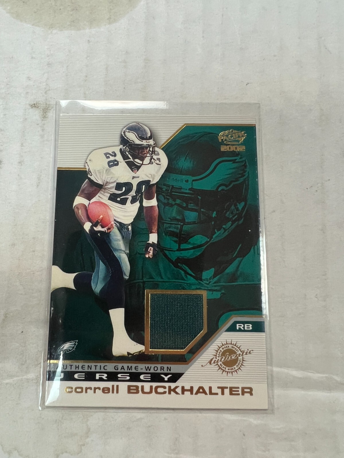 Correll Buckhalter 2002 Pacific Football Jersey #35 NrMt