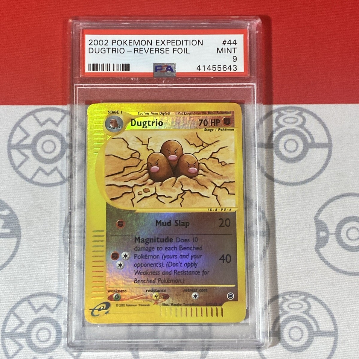 PSA 9 Dugtrio 44/165 Reverse Holo 2002 Pokemon Expedition 41455643