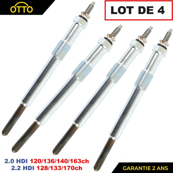 4 -Kerze VorwäRmung FüR Scudo Ulysse 2.0L 2.2L JTD Jumpy Experte 2.0 HDI-image