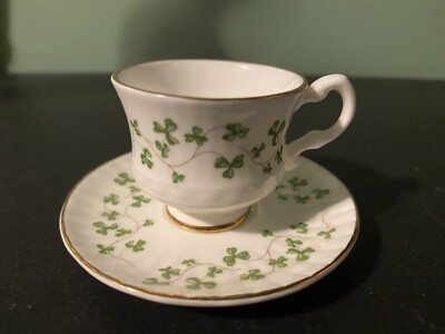 Royal Tara Fine Bone China Shamrock Miniature Tea Cup Ireland