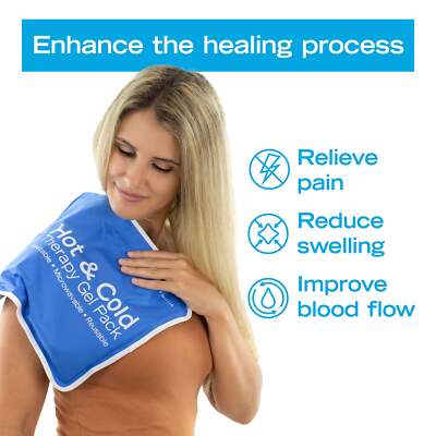 Roscoe Medical Reusable Cervical Hot & Cold Pack, Medium, 7.5 x 11 Inches BG7511