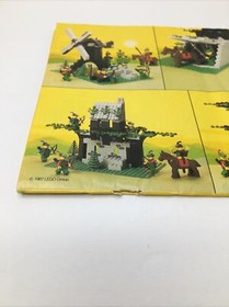 LEGO 6066 Camouflaged Outpost | ONLY Instructions VTG Forestmen-page Ripped