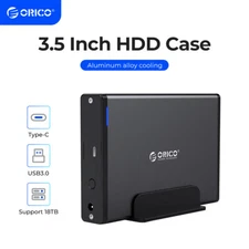 ORICO 3.5'' HDD Case Type C Hard Drive Enclosure SATA to USB 3.1 for 2.5/3.5 HDD