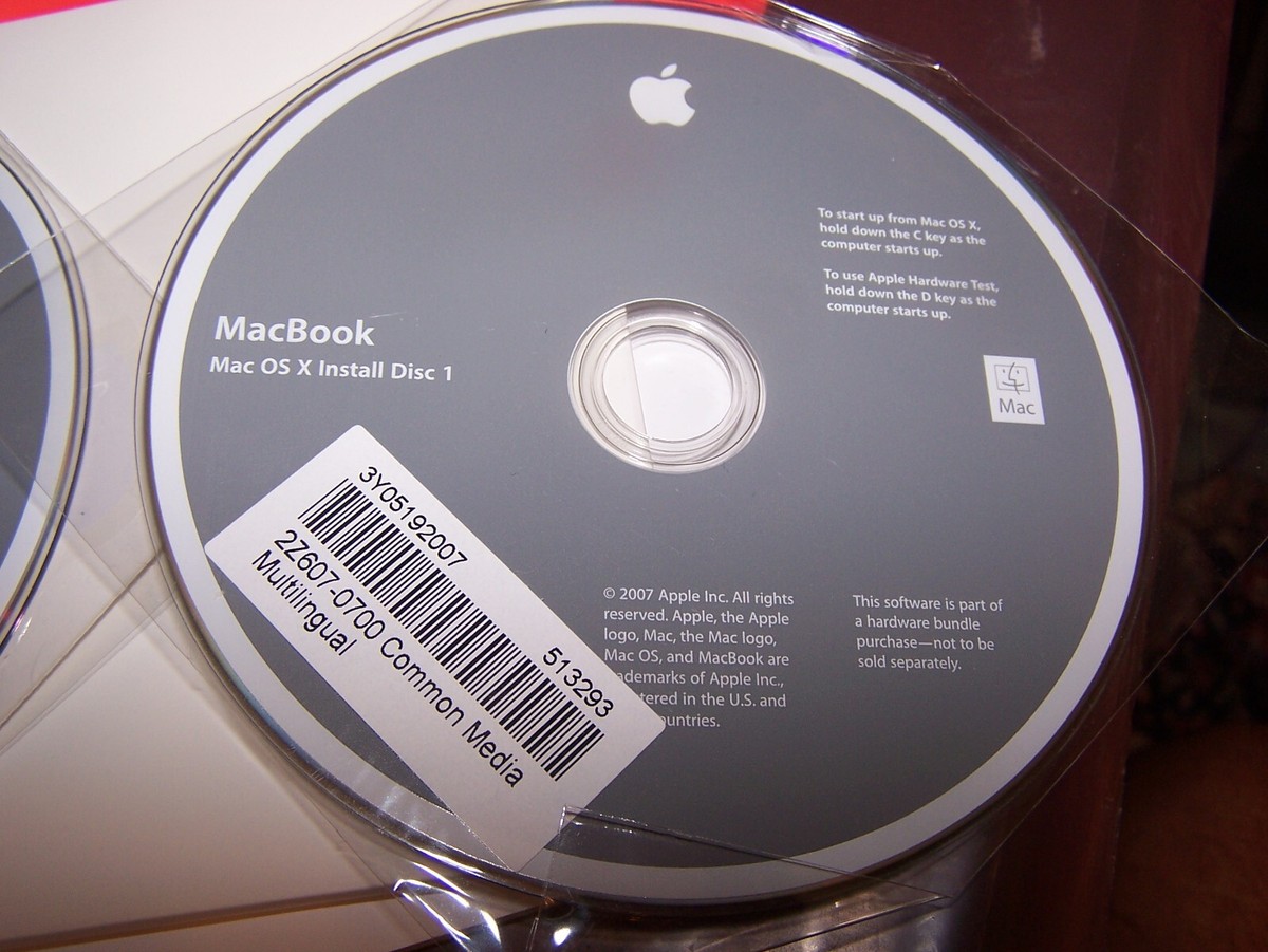 Macintosh Macbook 2007 Software Install Set 2Z607-0700 | eBay