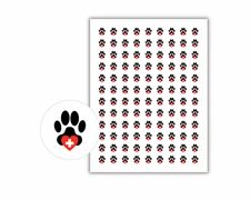 Dog vet appointment Planner Journal Stickers, Round