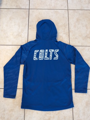 Fanatics Indianapolis Colts Blue Full Zip Up Jacket Hoodie NFL Men's Size Med - Picture 3 of 9