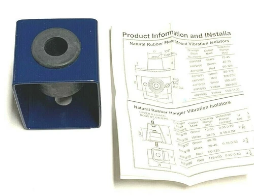 Hanger Mount Vibration Isolator Neoprene 60 to 125 Lb. 48PW79 