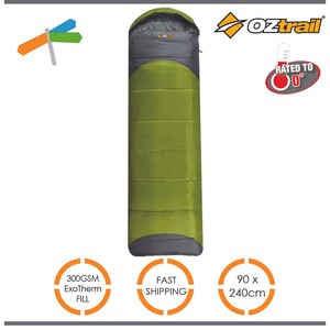 Oztrail Brand New Leichardt Jumbo Hooded 0C Sleeping Bag Outdoor Camping Hiking