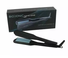 Bio Ionic OnePass® Straightening Iron 1.5" with Silicone Speed Strips - Black