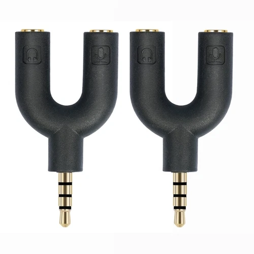 3.5mm TRRS Auditory Splitter For Cellphone Computer 3.5mm TRRS Headsets Micropho