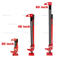 20/48/60 Inch Utility High Lift Farm Jack 7000 lbs Capacity Ratcheting Off Jack