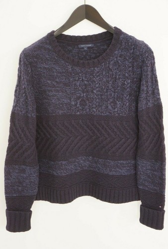 Women Tommy Hilfiger Chunky Jumper Blue 