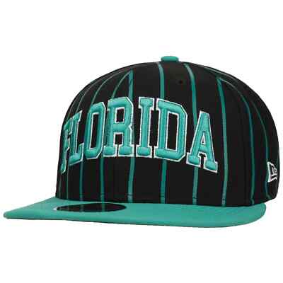 NEW ERA 9Fifty MLB Marlins Stripes Cap Basecap Baseballcap Snapback Caps