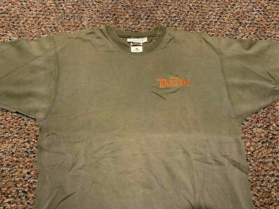 Disney's TARZAN rare embroidered vintage promo shirt Adult Large
