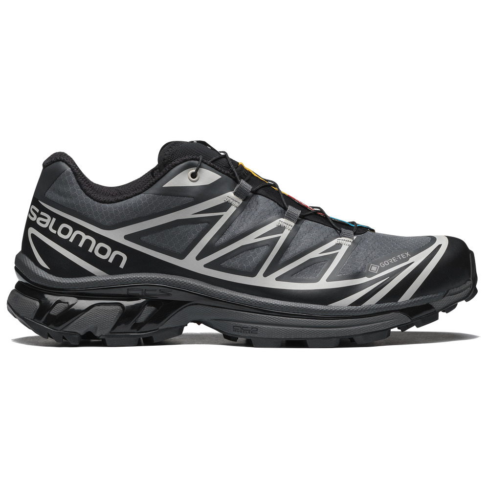 Salomon XT-6 GTX Black Ebony Lunar Rock L41663500 Size 5 - 12 Gore-Tex