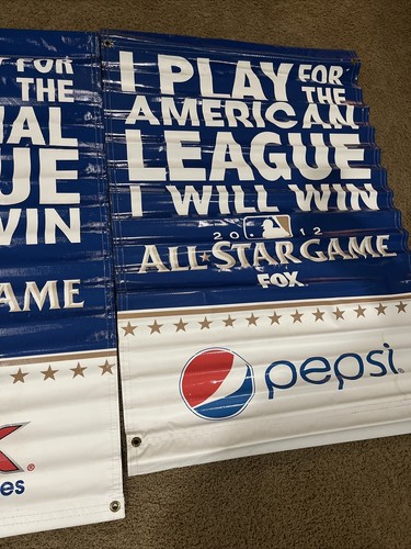 2012 All Star Game Original Vinyl Banner’s Trout & Harper’s First All Star Game - Picture 8 of 8