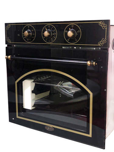 Forno incasso elettrico ventilato vetro nero rustico multifunzione 60 cm 53  lt | eBay