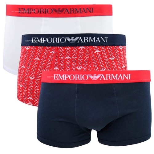 Emporio Armani Boxer Paquete 3 Ropa Interior Hombre 111625 2R722 97210 eBay