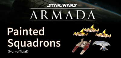 Bemalte inoffizielle Jagdgeschwader für Star Wars Armada