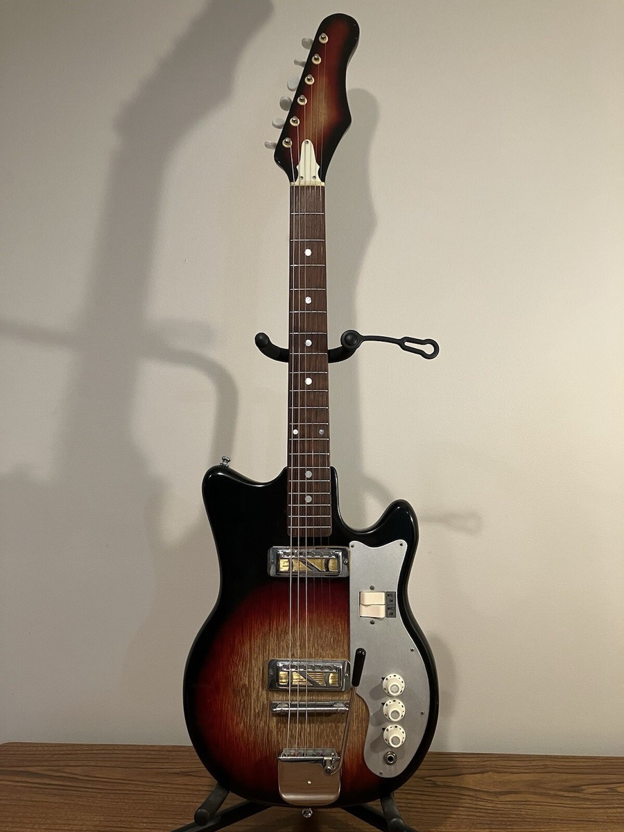希少 Vintage 1960s TEISCO TULIO EJ-2 Vintage 1960s Tiesco EJ-2 Electric Guitar Gold Foil Japan